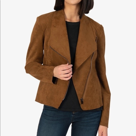 Kut From The Kloth Carina Faux Suede Drape Jacket NWT Size Small - Picture 10 of 10